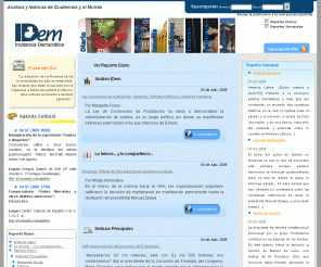 i-dem.org: 
Incidencia Democratica - Análisis y Noticias de Guatemala y el Mundo
Incidencia Democrática, Análisis y Noticias de Guatemala y el Mundo