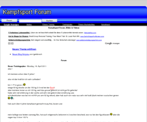 kampfsportforum.info: Kampfsport Forum, Bilder & Videos
Das Portal mit Kampfsport Forum, Chat & Gallery.