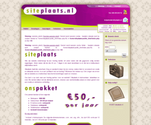 siteplaats.nl: Siteplaats.nl :: Hosting inc. domeinnaam voor Eur. 50,- per Jaar! Onbep. e-mail, db's, subdomeinen.
Siteplaats, 1GB/20GB Hosting inclusief domeinnaam voor Eur. 50,- per Jaar! Onbeperkt email accounts, databases en subdomeinen.