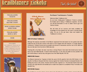 trailblazers-tickets.com: Trailblazers Tickets - Trailblazers Basketball - Full Schedule and Seating Chart for Trailblazers Tickets - Tickets
Trailblazers Tickets - Trailblazers Basketball. Helping you buy the best Trailblazers tickets online, with tips and recommendations.