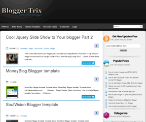 bloggertrix.com: Blogger: Blog not found
Blogger is a free blog publishing tool from Google for easily sharing your thoughts with the world. Blogger makes it simple to post text, photos and video onto your personal or team blog.