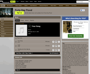 fortydayflood.com: Forty Day Flood | Free Music, Tour Dates, Photos, Videos
Forty Day Flood's official profile including the latest music, albums, songs, music videos and more updates.