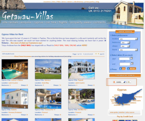 getaway-villas.co.uk: Cyprus Villa/Cyprus villas to rent/luxury villas
Rent Cyprus villas with pools and enjoy your Cyprus villa holiday. We have hand selected the best villas in Cyprus and we offer them to you at the best possible prices