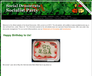 socialdemocratsusa.org: Social Democrats USA
political party in electoral process of winnable elections.