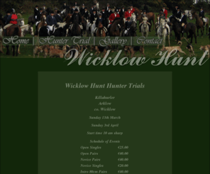 wicklowhunt.com: Wicklow Hunt: Main Page
