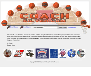 coachsilver.com: Coach Silver's Basketball Playbook for Coaches, Parents and Players
Basketball coaching playbook for basketball coaches, high school basketball coaches, and players, with plays, drills, offenses, defenses and player tips.
