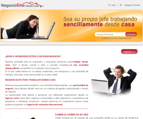 ganardesdetucasa.com: Negocio elite
Negocio elite - Sea su propio Jefe trabajando sensillamente desde casa.