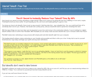 internettakeoff.com: Internet Takeoff - Free Trial
Construction internet based takeoffs are changing the way the industry works. Calculating takeoffs where you want when you want saves time. Free Trial.