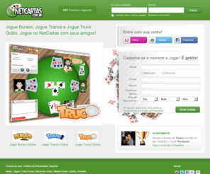 netcartas.com: Buraco, Tranca (Canastra) e Truco - Online e Grátis - Jogos de Baralho Netcartas
Jogue buraco, tranca (canastra) e truco no Netcartas ! Buraco, tranca e truco online e grátis. Jogos de baralho Netcartas