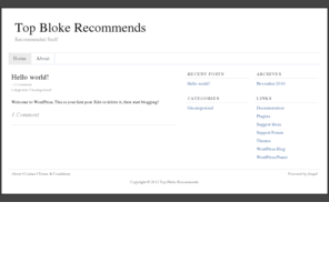 topblokerecommends.com: Recommended Stuff | Top Bloke Recommends
Recommended Stuff