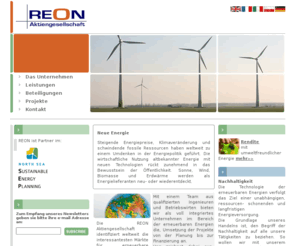 la-cer.com: REON-AG

REON AG planuje, finansuje i sprzedaje projekty wykorzystujace energie odnawialna.
Skorzystajcie Panstwo razem z nami...
