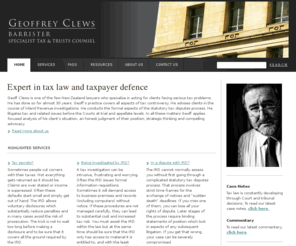 taxcounsel.co.nz: Geoffrey Clews
