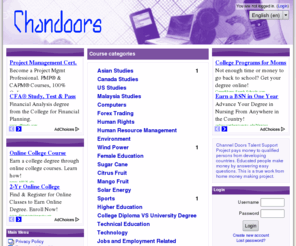 chandoors.com: Channel Doors Talent Support Project
 Channel Doors Talent Support Project pays money to qualified persons from developing countries. Educated people make money by answering easy questions. This is a true work from home money making project.