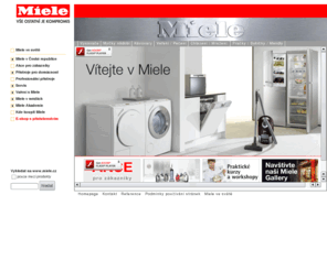 miele.cz: Automatické pračky, Myčky nádobí , Vysavače, Přístroje pro domácnost - Vítejte v Miele!
Německý výrobce vysoce kvalitních designových přístrojů pro domácnost a profesionáIních přístrojů.