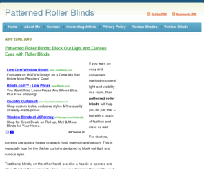 patternedrollerblinds.com: Patterned Roller Blinds - Save Up To 25%
Save 25% on patterned roller blinds - FREE shipping!