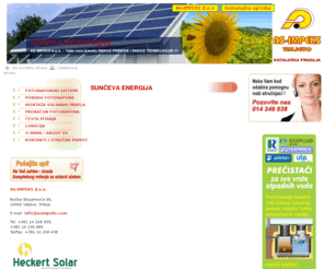 solarna-tehnologija.com: Solarna tehnologija AS-IMPEKS - SUNČEVA ENERGIJA
Solarna tehnologija i upotreba sunčeve energije