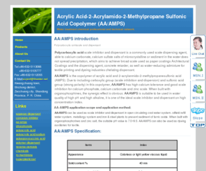aa-amps.com: Acrylic Acid-2-Acrylamido-2-Methylpropane Sulfonic Acid Copolymer (AA/AMPS)
Acrylic Acid-2-Acrylamido-2-Methylpropane Sulfonic Acid Copolymer (AA/AMPS) professional and technical network.