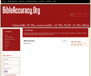 bibleaccuracy.org: Bible Accuracy
Bible Accuracy