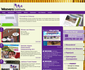 weevers.net: Welkom bij Weevers Net - Website of internetwinkel, bij Weevers Net bent u aan het juiste adres!
Weevers Net Vorden. De webdesigners ontwerpen gebruiksvriendelijke websites die u, uw bedrijf, vereniging of evenement een prominente plaats geven in de wereld van het internet. Een opvallend digitaal visitekaartje!