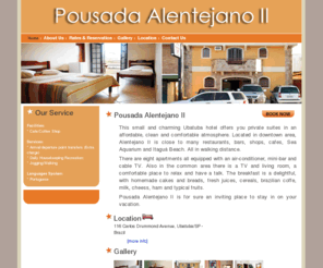 alentejano2.com: Pousada Alentejano II    website - Ubatuba
Book online safely at Pousada Alentejano II    - Ubatuba