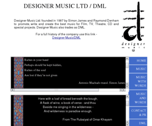 designer-music.co.uk: HOME
Designer Music/DML