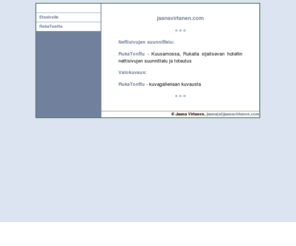 jaanavirtanen.com: jaanavirtanen.com || Etusivu
