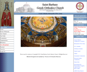 stbarbaranj.org: Welcome to Saint Barbara Greek Orthodox Church of Toms River, NJ
Saint Barbara Greek Orthodox Church is serving Orthodox Christians in the Toms River, New Jersey area.