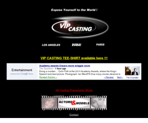 vipcasting.com: VIP Casting, international database for Actors, Models and Aspiring Talent.
The Casting tool of the next Millennium, industry first : 3Dportrait