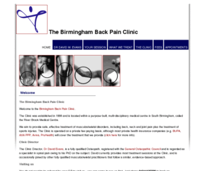 backpainclinics.co.uk: The Birmingham Back Pain Clinic - Specialist treatment for spinal and musculoskeletal pain
Birmingham Back Pain Clinic - Specialist treatment for spinal and musculoskeletal pain.