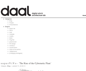 daal.at: daal – digital arts and architecture lab
daal - digital arts and architecture lab