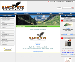 eagleeyecanada.com: Eagle Eye Outfitters Ltd.
Eagle Eye Outfitters Home Page