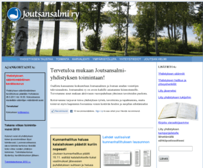joutsansalmi.com: Joutsansalmi-yhdistys
Tehdään yhdessä Joutsasta houkutteleva ja luonnonarvoja kunnoittavien ihmisten viihtyisä yhteisö.