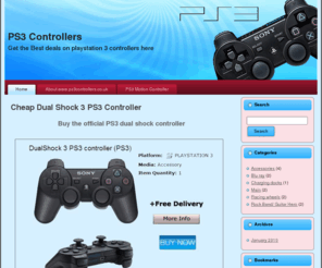 ps3controllers.co.uk: PS3 Controllers
Get the best deals on Cheap PS3 controllers and accessories across the UK from ps3controllers.co.uk