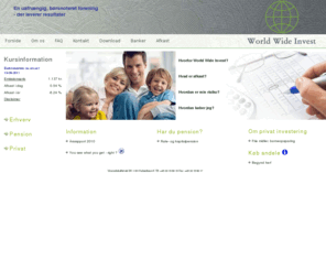 worldwideinvest.dk: World Wide Invest - Investering for erhverv og private
World Wide Invest er en uafhængig investeringsinstitutforening, en såkaldt ”fund of funds”, der blev etableret den 12. november 2009.