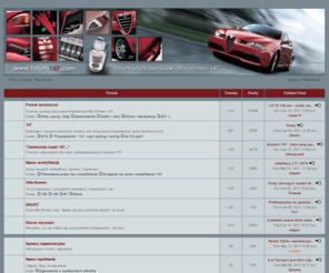 forum147.com: forum147.com ~ Indeks | Alfa Romeo 147
Forum o Alfa Romeo 147