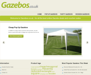 gazebos.co.uk: Gazebos.co.uk | All the best Garden Gazebo deals
The best UK gazebo online deals, whether you're looking for a cheap popup gazebo, a luxury party gazebo or a permanent wooden gazebo.