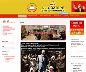 goztepeetut.com: Göztepe Etüt Merkezi
Göztepe Etüt Merkezi , Yaz okulu, Etüt Programları, Birebir özel dersler, Hafta sonu kursları, 1. kademe, 2. kademe