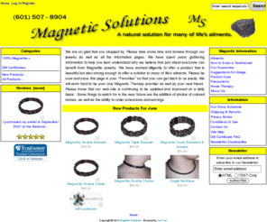 magnetic-solutions.net: Magnetic Solutions, A Natural Solution for Many of Life's Ailments.
Magnetic Solutions :  - 100% Magnetite Gift Certificates ecommerce, open source, shop, online shopping