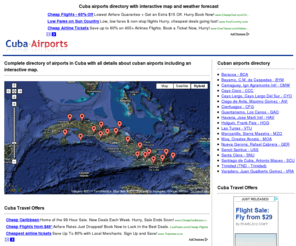 cuba-airports.com: Cuba airports with interactive map - cuba-airports.com
Cuba airports: directory of airports in Cuba with all information about airports, airlines, weather and interactive map.