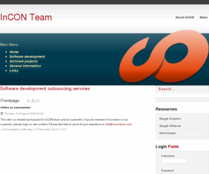 inconteam.com: Software development outsourcing services
InCON Team - Smart Applications, Network services and Embedded Devices with quality and deadlines