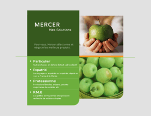 messolutionsmercer.com: Mes Solutions Mercer
Services de Mercer pour aider les particuliers, voyageurs, PME et profesionnels dans leurs recherches de couvertures santé, prévoyance, etc.