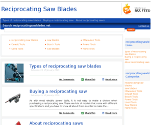 reciprocatingsawblades.net: Reciprocating Saw Blades
Our reciprocating saw blades last longer than the leading competitor.