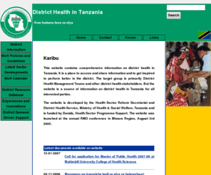 districthealthservice.com: Tanzania District Health Service
district health services and resources in Tanzania