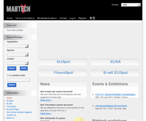 mabtech.org: ELISpot kits, ELISA kits and FluoroSpot kits - Mabtech
Buy ELISpot, FluoroSpot and ELISA kits and reagents anytime from the Webshop or read more about the ELISpot, FluoroSpot and ELISA techniques.