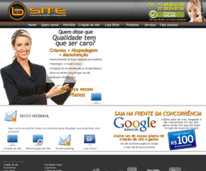 bsite.com.br: Criação de Site, Desenvolvimento de Sites, Criar Site, BSite Comunicação
BSite Criação de Sites. Criação de site com layout personalizado, e manutenção mensal por um preço baixo.