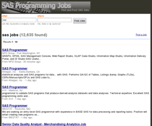 sas-programming-jobs.com: SAS Programming Jobs
SAS Programming Jobs In The United States