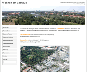 studenten-wohnen.net: Wohnen am Campus - Studentenwohnungen in Magdeburg
Moderne Studentenwohnungen am Campus der Universität Magdeburg