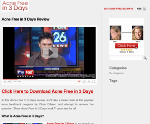 acnefreeinthreedays.org: Acne Free in 3 Days Review | Acne Free in Three Days Scam?
Read our shocking Acne Free in 3 Days review and discover if this popular acne book is a scam or not.