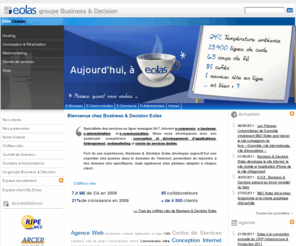 allibert-enterprise.com: Eolas, Business & Decision - Spécialiste Internet, Services en ligne managés - Eolas
Eolas, groupe Business & Decision, développe aujourd'hui une expertise très pointue dans le domaine de l'Internet et se positionne en tant que spécialiste des services en ligne, avec une quadruple ...