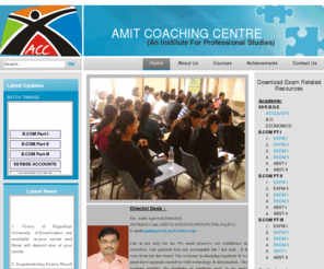 accjpr.com: Amit Coaching Center
Business Website, 3-column layout, free CSS template from templatemo.com